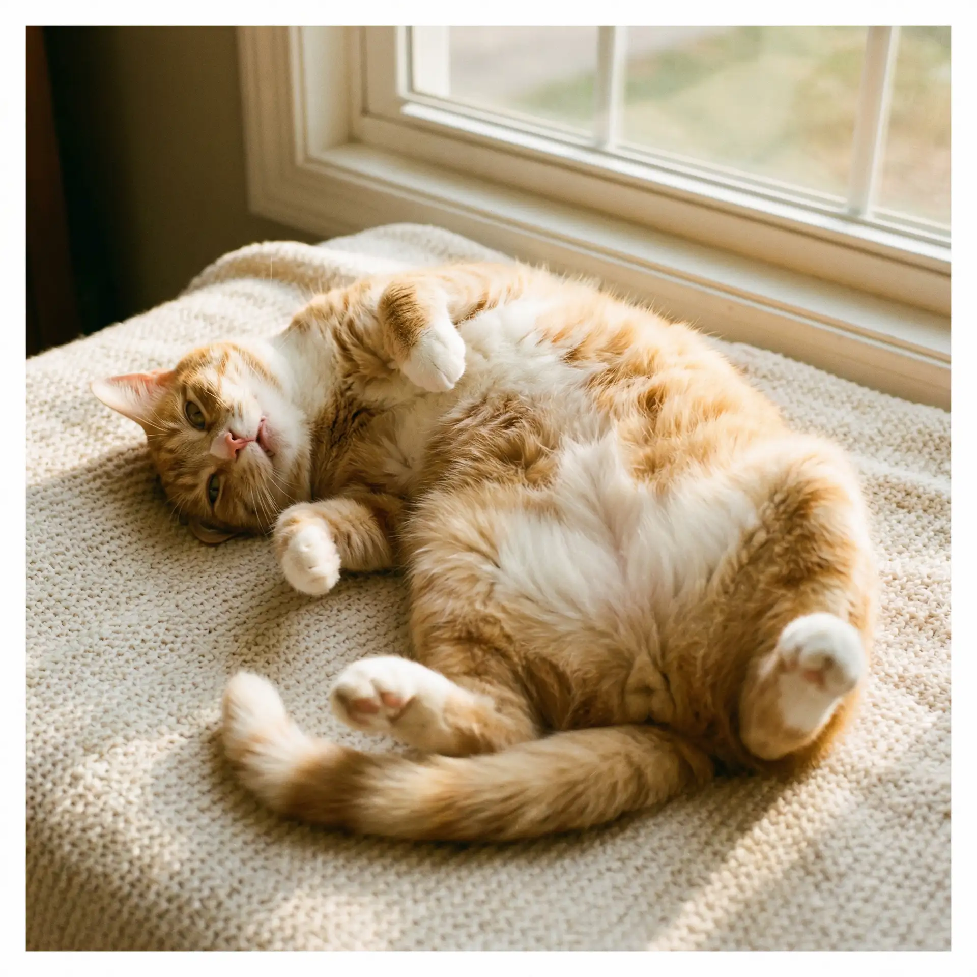 猫咪仰躺露出肚皮 - 怒海潜将在线观看
